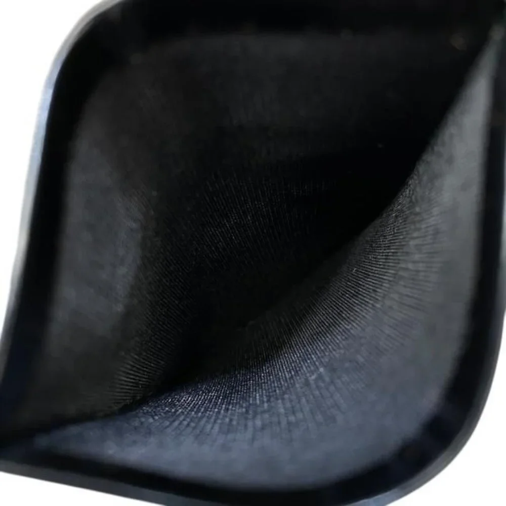 Christian Dior Card Case Pass Case Compact Logo Leather Black